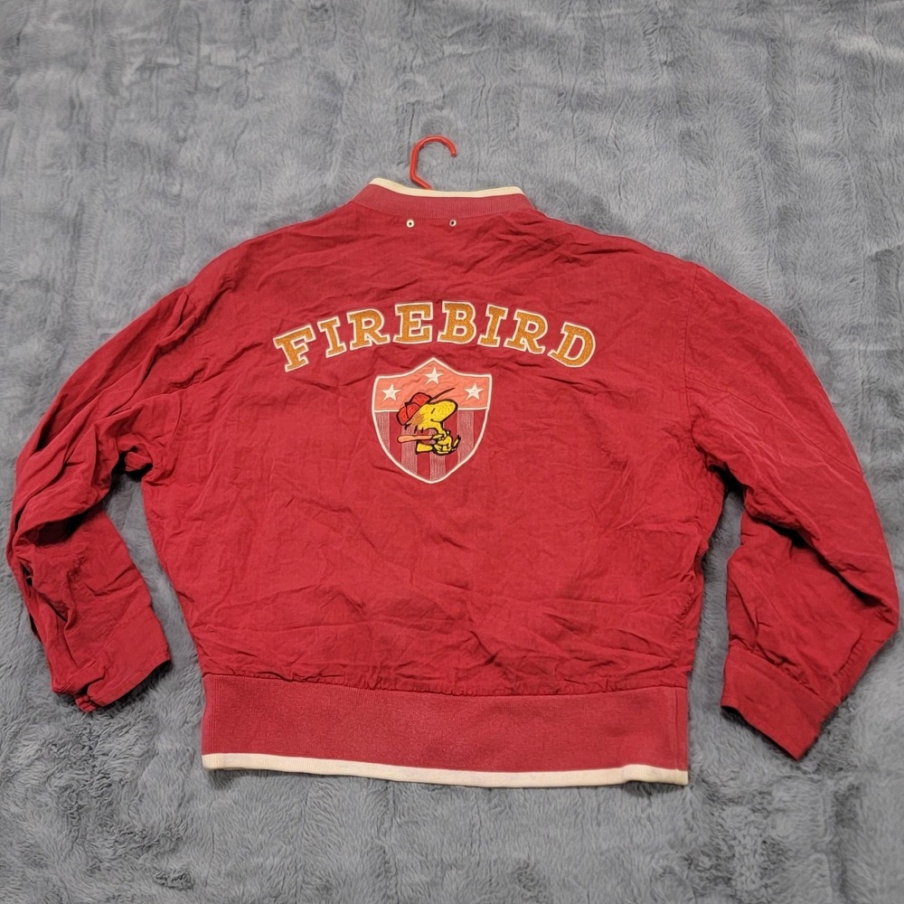 Vintage Iceberg Jacket Mens 48 (Fits Large) Red Woodstock Peanuts Firebird Italy
